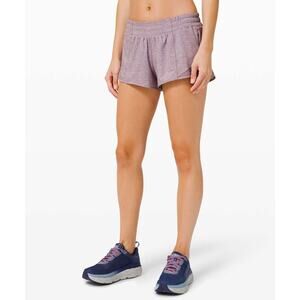 Lululemon Hotty Hot Shorts Size 6 Heathered Violet Verbana Low Rise 2.5"